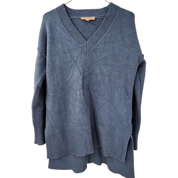 PHILOSOPHY Blue V-Neck Sweater Womens Size Medium M - Picture 1 of 6
